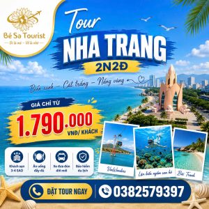 TOUR NHA TRANG 2N2Đ - KHÁM PHÁ 3 ĐẢO