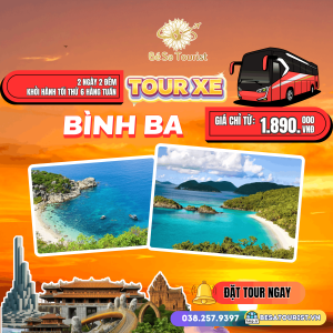 TOUR BÌNH BA 2N2Đ - VƯƠNG QUỐC TÔM HÙM