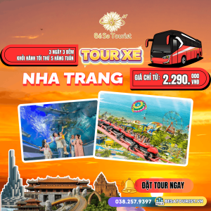 TOUR NHA TRANG 3N3Đ - NHŨ TIÊN - VỊNH SAN HÔ
