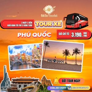 TOUR PHÚ QUỐC 3N3Đ - ĐẢO NGỌC TRỜI XANH