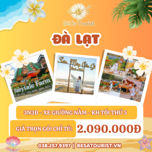 TOUR ĐÀ LẠT 3N3Đ - THIÊN ĐƯỜNG XỨ SỞ TÌNH YÊU