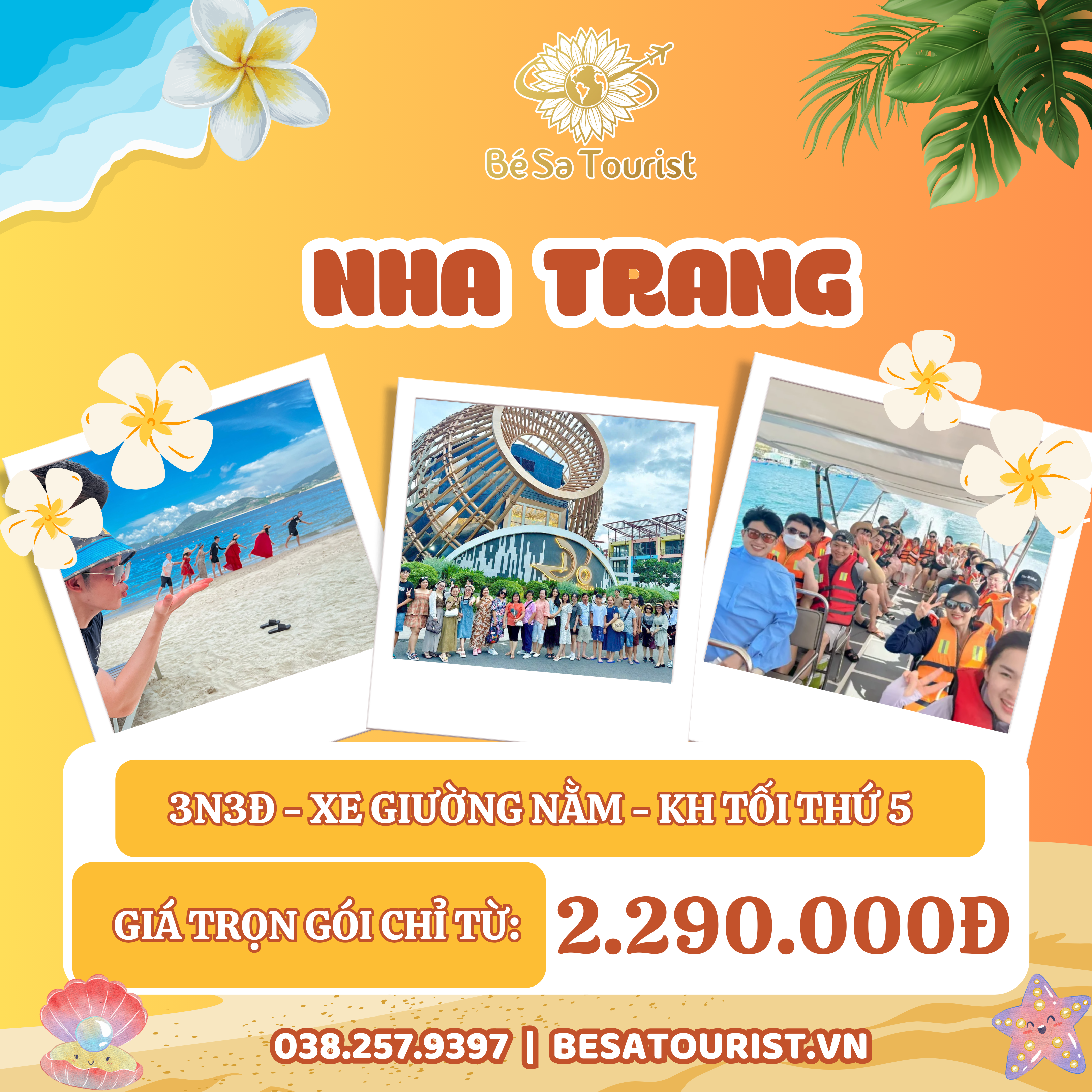 TOUR NHA TRANG 3N3Đ - NHŨ TIÊN - XỨ TRẦM HƯƠNG