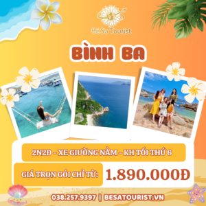 TOUR BÌNH BA 2N2Đ - VƯƠNG QUỐC TÔM HÙM