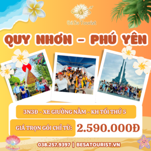 TOUR QUY NHƠN - PHÚ YÊN 3N3Đ - HOA VÀNG CỎ XANH