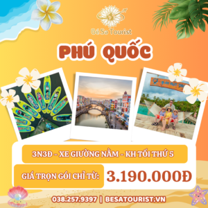 TOUR PHÚ QUỐC 3N3Đ - ĐẢO NGỌC TRỜI XANH