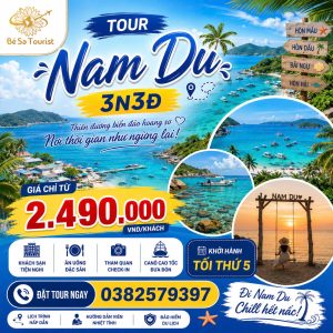 TOUR NAM DU 3N3Đ - CHẠM SÓNG NAM DU